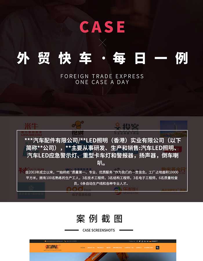 汽车配件谷歌SEO案例